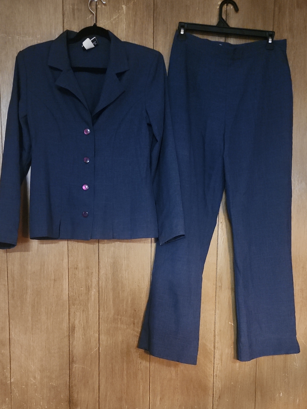 Fashion Bug Navy Women's Jacket and Pants Suit